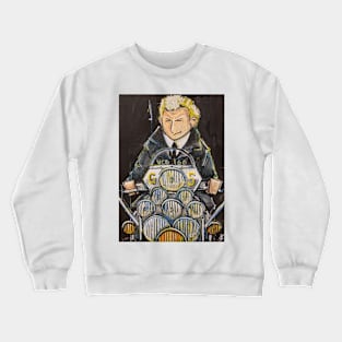 Retro Scooter, Classic Scooter, Scooterist, Scootering, Scooter Rider, Mod Art Crewneck Sweatshirt